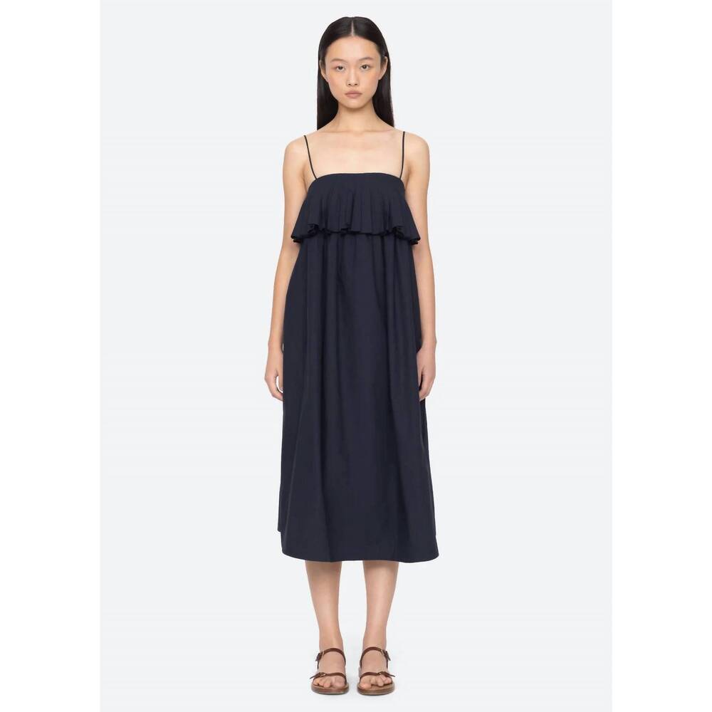 NEW SEA lois tank dress in navy